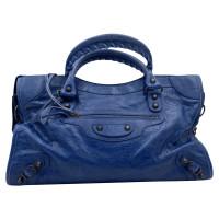 Balenciaga City Bag Leather in Blue