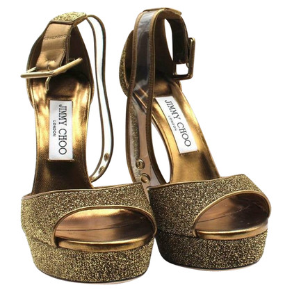 Jimmy Choo Sandals in Gold
