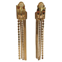 Daniel Swarovski Long gold earrings 