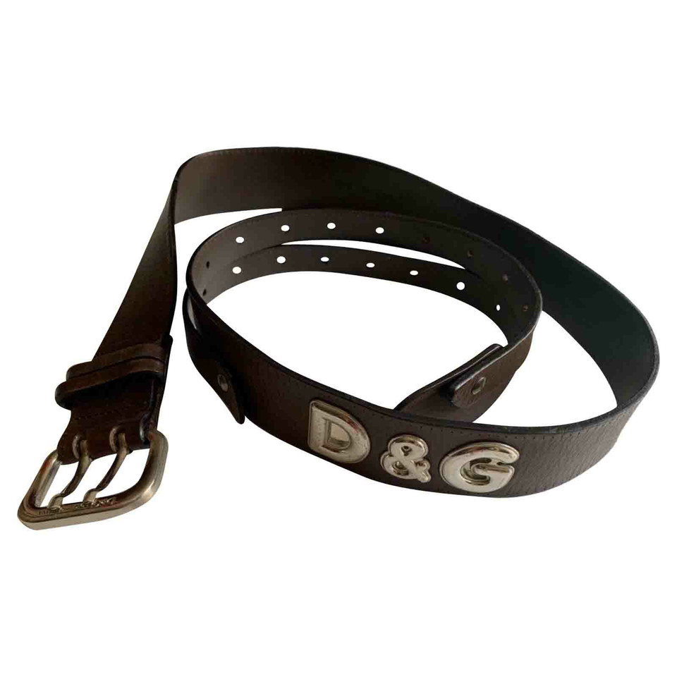 Dolce & Gabbana Ceinture en Cuir en Marron