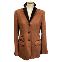 Etro Jacke/Mantel aus Wolle in Ocker