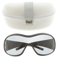Dolce & Gabbana zwart Monoshade zonnebril