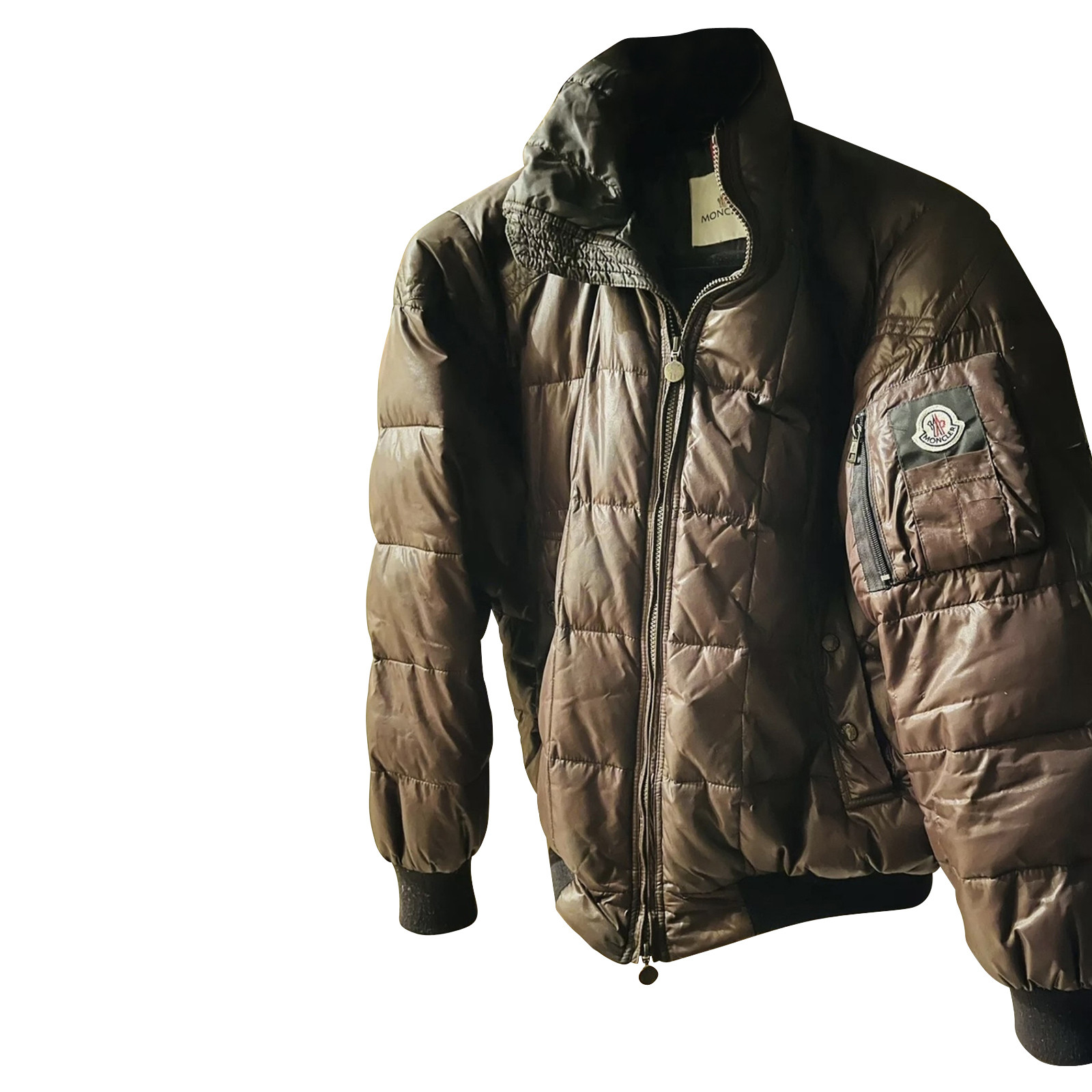Moncler Jacket/Coat in Brown - Second Hand Moncler Jacket/Coat in Brown buy  used for 275€ (5779930)