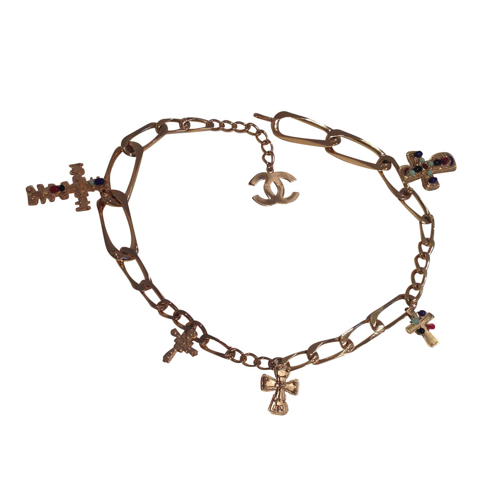 Chanel ceinture de la chaîne avec des croix
