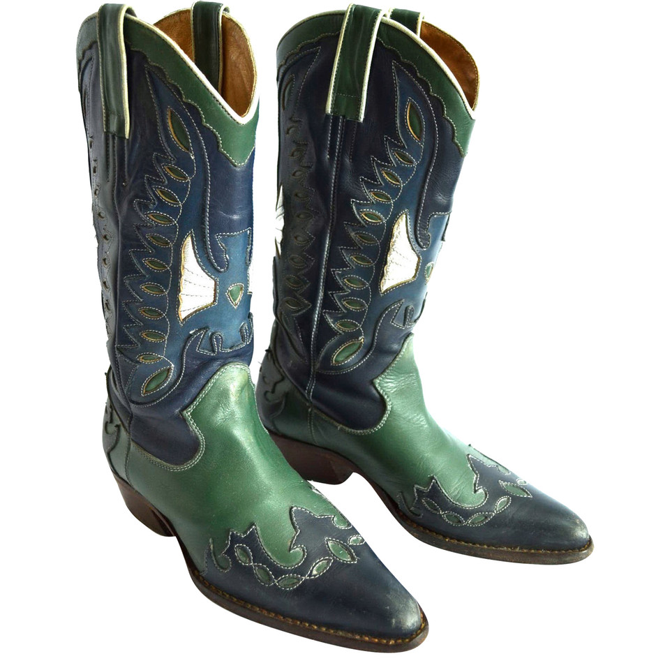 Dolce & Gabbana Boots Leather in Blue