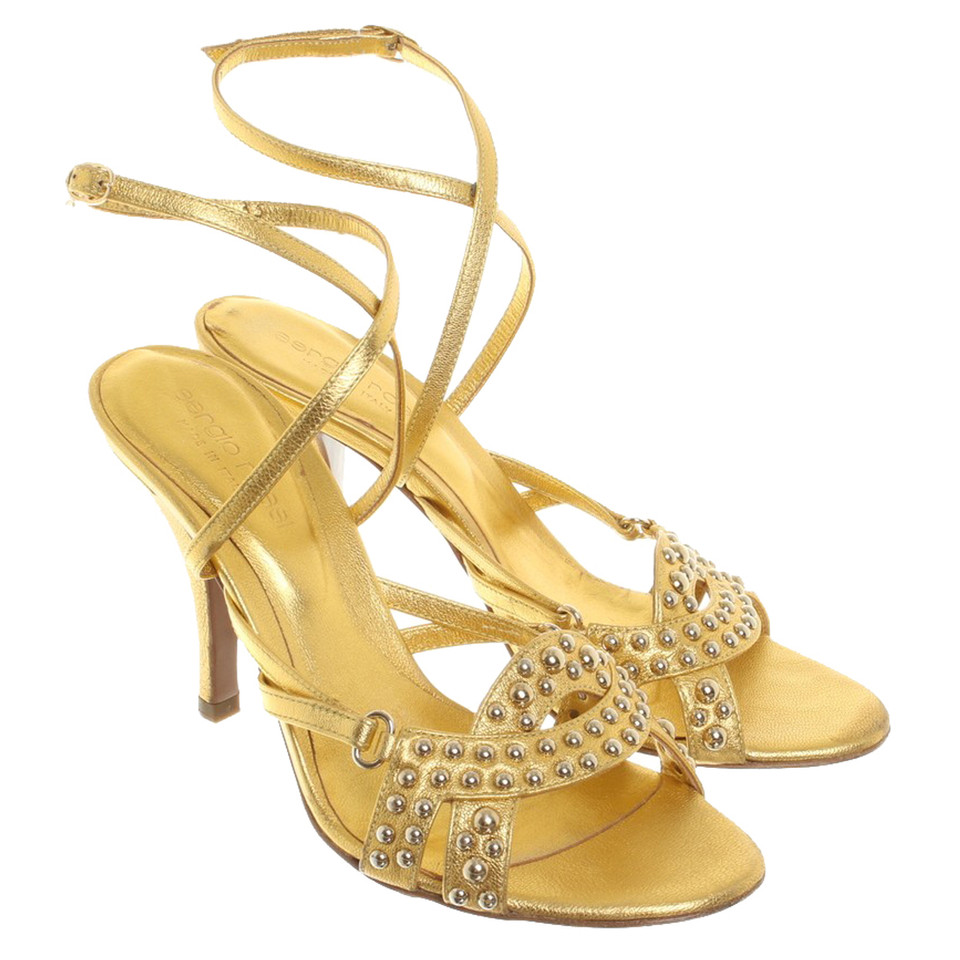 Sergio Rossi Sandals gold leather