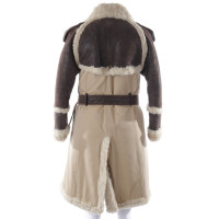 Burberry Prorsum Jacket/Coat Cotton in Brown
