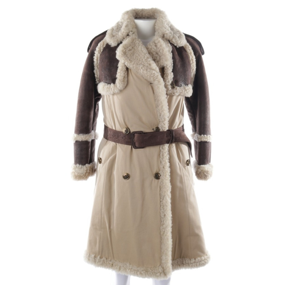Burberry Prorsum Jacket/Coat Cotton in Brown