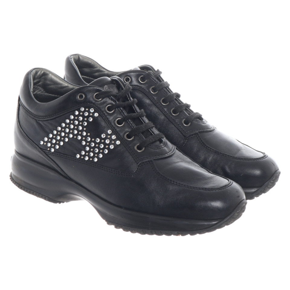 Hogan Trainers Leather in Black