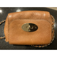 Mulberry Lily Mini aus Lackleder in Beige