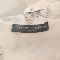 Alexander McQueen Transparente Bluse aus Seide