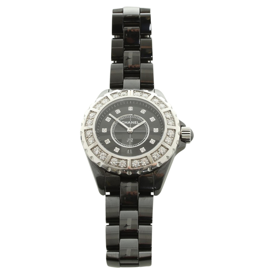 Chanel J12 keramische horloge met diamanten