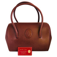 Cartier Handbag Leather in Brown