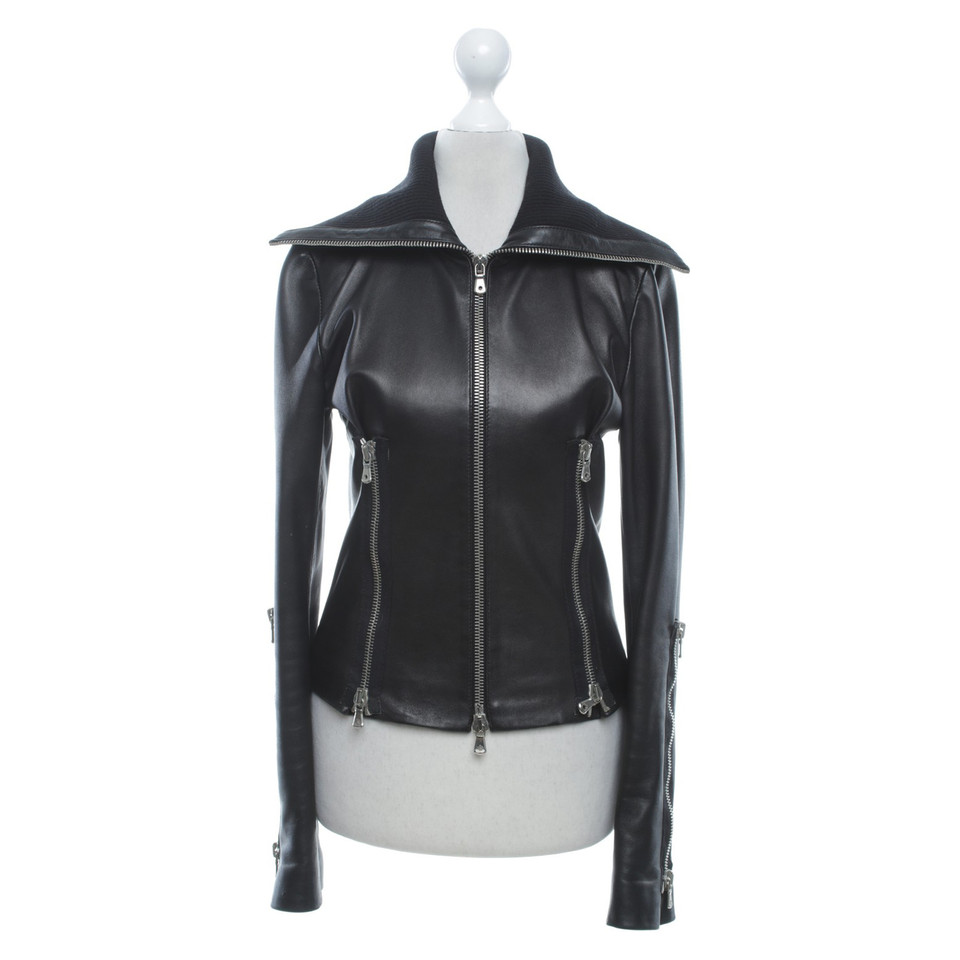 Dolce & Gabbana Short jacket made of imitation leather