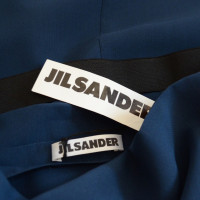 Jil Sander blue Bandeau gown