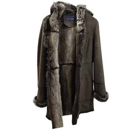 Trussardi Jacket/Coat in Khaki