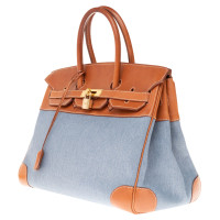 Hermès Birkin Bag 35 en Toile en Bleu