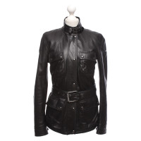 Belstaff Jas/Mantel Leer in Zwart