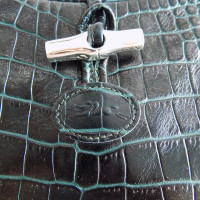 Longchamp "Roseau Bag" in krokodillenleer uiterlijk