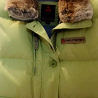 Peuterey Down vest with fur collar