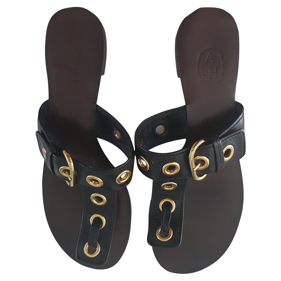 Ash Flip flops in leather and studs
