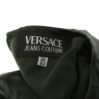 Gianni Versace Abito in velluto verde