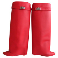 Givenchy Boots Leather in Red