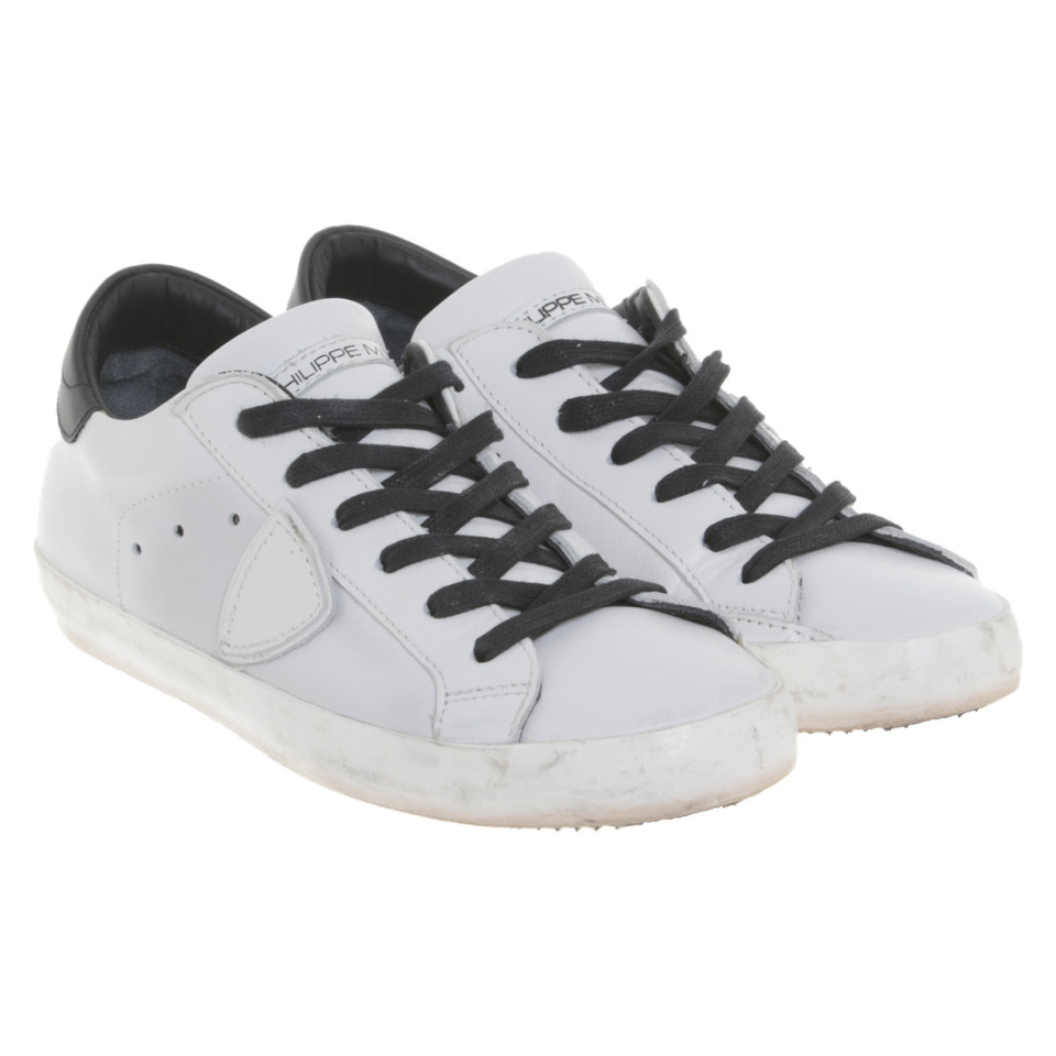 Philippe Model Sneakers en noir et blanc