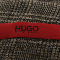 Hugo Boss gonna scozzese in bianco / nero