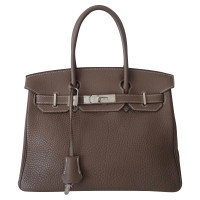 Hermès Birkin Bag 30 Leather in Taupe