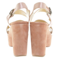 See By Chloé Plateau sandals in rose/nude