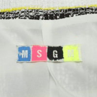 Msgm Box jacket with stripes pattern