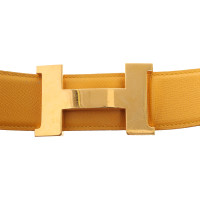 Hermès Gürtel aus Leder in Gelb