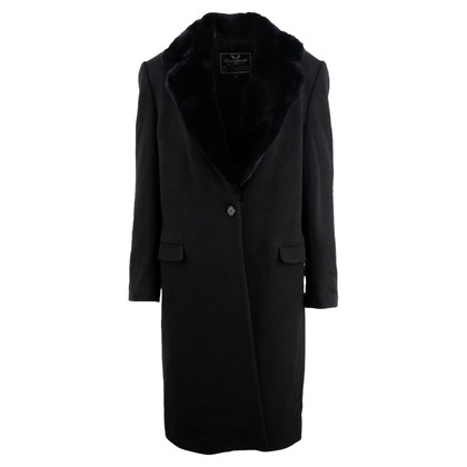 Unconditional Jacke/Mantel aus Wolle in Schwarz