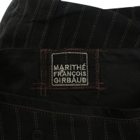 Marithé Et Francois Girbaud Pin stripe mini skirt
