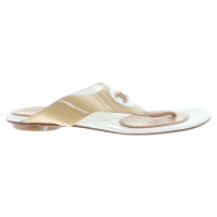 Chanel Sandals in beige / white