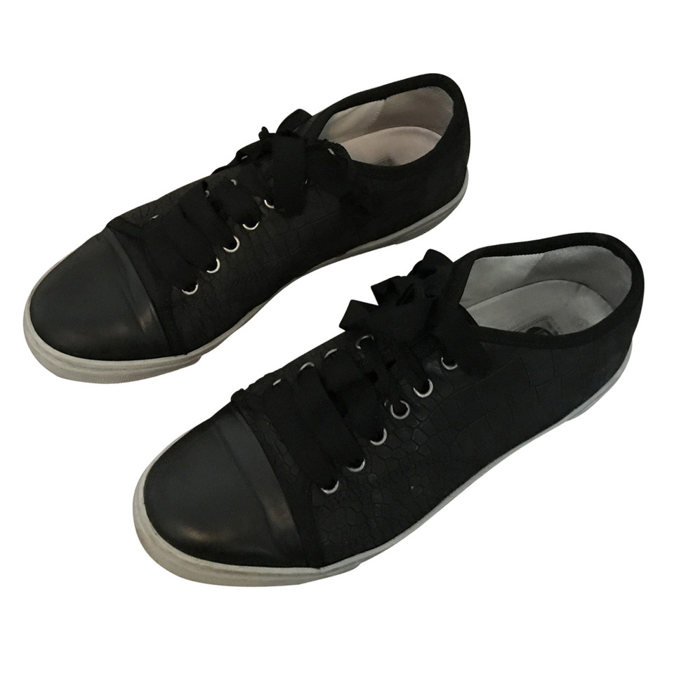 Lanvin Sneakers in look in pelle di coccodrillo