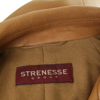 Strenesse Leather coat cognac