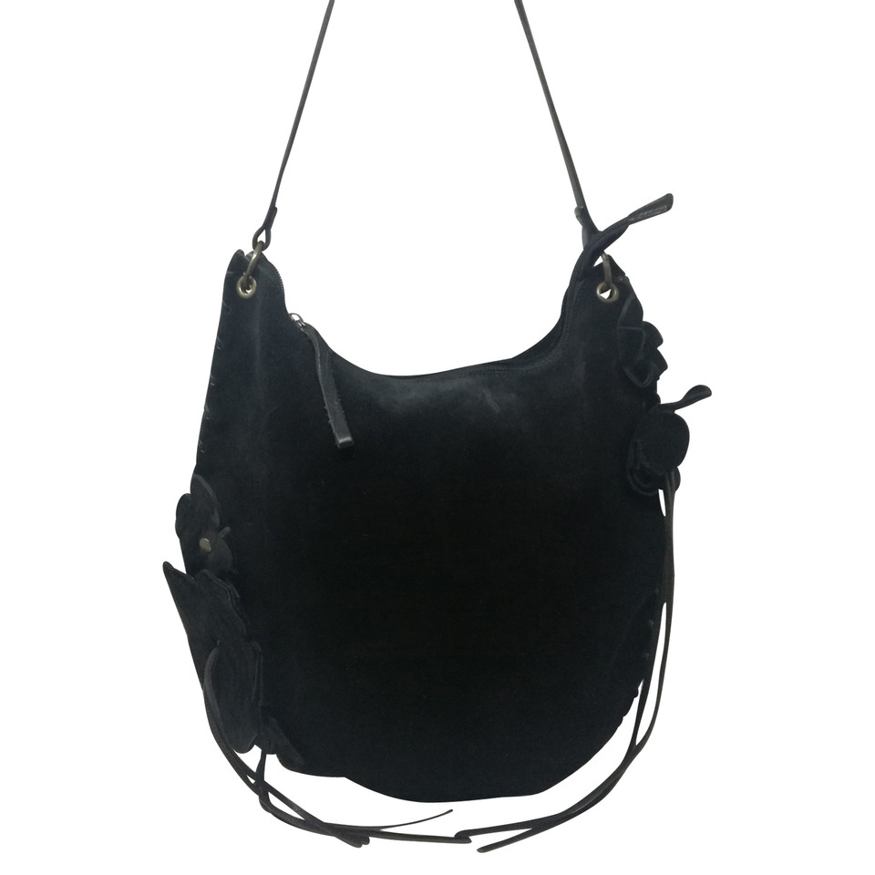 Coccinelle Tote bag Suede in Black