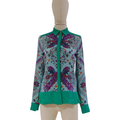 Versace Camicia multicolore di seta Versace