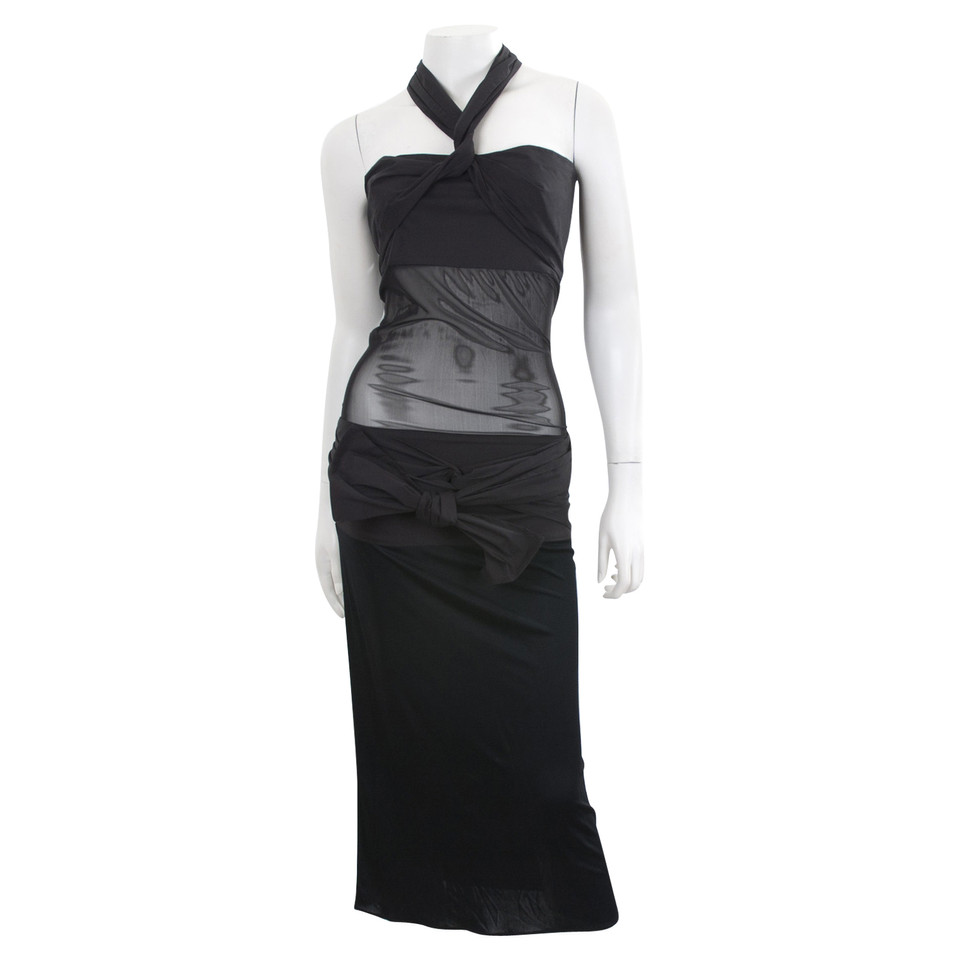 Jean Paul Gaultier Kleid aus Viskose in Schwarz
