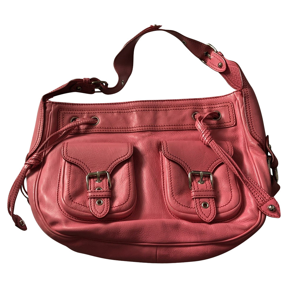 Marc Jacobs Schoudertas Leer in Fuchsia