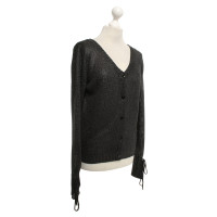 7 For All Mankind Black cardigan with glitter