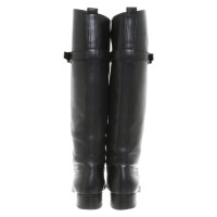 Louis Vuitton Bottes en Cuir en Noir