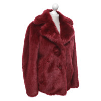 Michael Kors Faux fur jacket in red