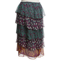Antik Batik Volant skirt with pattern