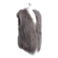 Donna Karan Agnello per gilet in Taupe