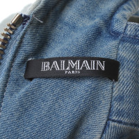 Balmain Jurk in denim-look