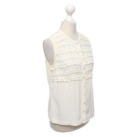 Tory Burch Top en Soie en Crème