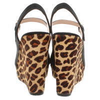 Tory Burch Wedges with Animal-Print